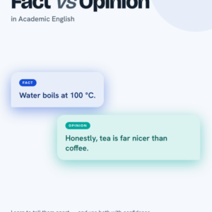 Fact vs. Opinion